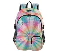 voucong Zaino da viaggio per laptop per uomini donne spirale tie-dye arcobaleno scuola Bookbag per ragazzi adolescenti 17 5 pollici Zaini Laptop bagagli zaino