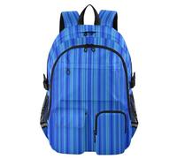 voucong Zaino da viaggio per le donne blu pastello linea verticale Stripe Bookbags per ragazzi adolescenti 17 5 pollici Zaini lavoro Business Zaino