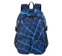 voucong Zaino da viaggio per le donne Royal Ocean Blue coccodrilli scuola Bookbag per ragazzi adolescenti 17 5 pollici Zaino da donna da lavoro leggero borsa casual