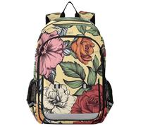 voucong zaino per bambini da viaggio 8-12: borse per libri di grande capacità per ragazzi di scuola di quinta elementare ragazze in colori assortiti Repubblica Dominicana Bayahibe Rose Beauty Flower