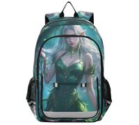 voucong zaino scuola bambino 8-12: moderno bookbags per le donne in colori assortiti Fairy Game Anime Girl Fantasy Art Style