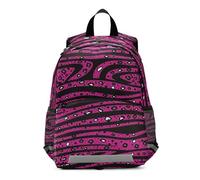 voucong Zebre estetiche Rosa Leopard Print libro borsa per bambini ragazzi guinzaglio libri borsa per elementare bultos escolar para ni?as
