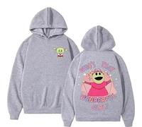 Voulkco Felpa con Cappuccio Anime Nanalan Who Is That Wonderful Girl Felpa con Cappuccio Cartoon Uomo Donna Manica Lunga Pullover Unisex Felpa Oversize-Black||XXS