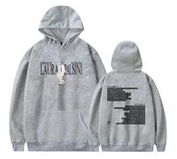 Voulkco Felpa con Cappuccio da Uomo Laura Pausini Merch World Tour 2024 Felpa con Cappuccio da Donna Casual Gothic Pullover Unisex Manica Lunga-Black||XS