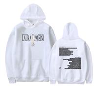 Voulkco Felpa con Cappuccio da Uomo Laura Pausini Merch World Tour 2024 Felpa con Cappuccio da Donna Casual Gothic Pullover Unisex Manica Lunga-Black||XS