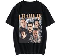 Voulkco T-Shirt da Uomo Team Charlie Swan T-Shirt Billy Burke Maniche Corte Stampate T-Shirt in Cotone retrò Camicia Sciolta Estiva Neutra-XS