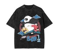 Voulkco T Shirt Lavata Anime Ranma 1/2 Pattern Stampato Street Retro Fun Manica Corta Uomo Donna Tops T Shirt-S