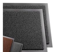 VOUNOT® 2 Pezzi Zerbino Ingresso Casa da Esterno, Tappeto Entrata Interno, Resistente Sporco, Antiscivolo e Essorbente, 60x90 cm, Grigio-Nero