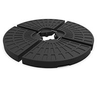 VOUNOT Base per Ombrellone da Giardino in Plastica, Riempibile con 52 Litri di Acqua o 100 kg di Sabbia, Nero
