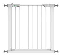VOUNOT® Cancelletto di Sicurezza in Metallo per Cani, Scale, 75-84 cm, Fissaggio a Pressione senza Fori, Bianco