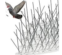 VOUNOT® Dissuasori per Piccioni in Acciaio Inox 3,5M, Spuntoni Anti Uccelli con Fascette, Facile da Installare su Tetto Balcone e Finestre, 14 Pezzi x 25cm, per Allontanare Corvi Gabbiani e Passeri