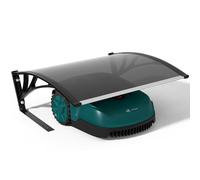 VOUNOT® Garage per Robot Tagliaerba 104×80×50 cm con Piedini in Metallo, Tettoia Protettiva per Robot Rasaerba, Resistente alle Intemperie e ai Raggi UV, per Giardino e Prato, Grigio