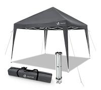 VOUNOT® Gazebo 3x3m Pieghevole, Gazebo da Giardino Tenda Padiglione Pop up con 4 Sacchi di Sabbia di Peso e Sacca di Trasporto, Grigio