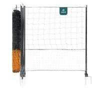 VOUNOT® Kit Rete Pollaio 30M in PE Resistente con Porta di Accesso, Recinto per Galline da Esterno con Picchetti a Doppia Punta e Accessori Inclusi, Protezione per Polli, Anatre e Pollame, Arancione