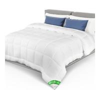 VOUNOT® Piumone Letto Matrimoniale 220x240 cm, Piumino Caldo 300 GSM per 4 Stagioni, Trapunta Autunnale e Invernale, 100% Microfibra, Bianco