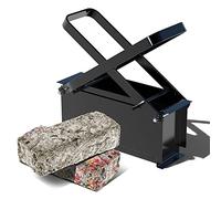 VOUNOT® Pressa Carta Bricchettatrice per Giornali, Compattatore Carta Manuale in Acciaio, Creatore di Bricchette per Riscaldamento Stufa, Camino, Nero