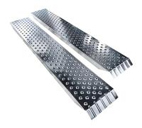 VOUNOT® Rampa di Carico in Acciaio, Due Rampe per Moto, Scooter, Quad, Trattorino, Furgone, Carrello, Carico Massimo 400 kg, 160x23 cm