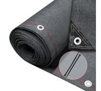 VOUNOT® Rete Ombreggiante 1.5×10m, Telo Frangivista Recinzione Giardino 230 g/m² HDPE, Tessuto Ombra Privacy Antistrappo Antivento con Fascette, per Esterno, Serra, Balcone, Giardino, Antracite