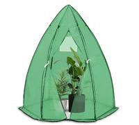 VOUNOT® Serra da Giardino, Serra da Balcone Invernale con Porta a Cerniera e Finestra a Rete, per Verdure, Piante, Fiori, 160x160x180cm, Verde