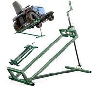 VOUNOT® Sollevatore Trattore Tagliaerba Telescopico, Dispositivo di Sollevamento, 30% Risparmio di Spazio, Carico Massimo 400kg, Verde