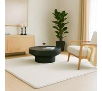VOUNOT® Tappeto Morbido a Pelo Corto 240x340 cm, per Salotto e Camera da Letto, Lavabile in Lavatrice, con Doppio Sistema Antiscivolo, Stile Moderno, Crema