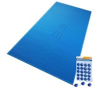 VOUNOT® Telo Copri Piscina Rettangolare 5x10m, Telone Impermeabile in PE 160g/m², Resistente agli UV, Doppio Strato con Occhielli in Alluminio, Copertura Protettiva per Piscina Fuori Terra, Blu Scuro