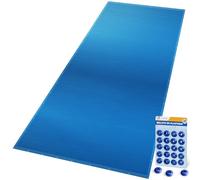 VOUNOT® Telo Copri Piscina Rettangolare 8x14m, Telone Impermeabile in PE 160g/m², Resistente agli UV, Doppio Strato con Occhielli in Alluminio, Copertura Protettiva per Piscina Fuori Terra, Blu Scuro