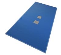 VOUNOT® Telone Rettangolare per Piscine 12 x 6 m, Telo di Copertura per Piscina in PE da 160 g/m² con Rete di Drenaggio Centrale Coperta Protezione, Blu-Grigio