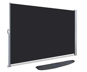 VOUNOT® Tenda Paravento Laterale, per Balcone, Esterno e Terrazzo, Riavvolgibile, Antivento, Protezione Privacy, Protezione Solare, 140 x 300 cm, Antracite