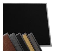 VOUNOT® Zerbino Ingresso Casa da Esterno, Tappeto Entrata Interno, Resistente Sporco, Antiscivolo e Essorbente, 90x120 cm, Nero