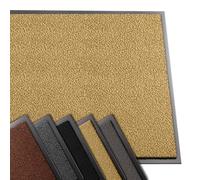 VOUNOT® Zerbino Ingresso Casa da Esterno, Tappeto Entrata Interno, Resistente Sporco, Antiscivolo e Essorbente, 90x120 cm, Beige