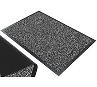 VOUNOT® Zerbino Ingresso Casa da Esterno, Tappeto Entrata Interno, Resistente Sporco, Antiscivolo e Essorbente, 40x60 cm, Grigio-Nero
