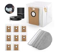 VOUPRONGZY 12 Pezzi Accessori Per Tapo RV30 Max Plus/Tapo RV20 Max Plus Robot Aspirapolvere Con 8 RVA202 Sacchetti per la Polvere, 4 RVA301 Panni Mop