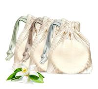 Vove Set da 3: shampoo solido, balsamo e sapone da doccia, proteine di riso e burro di cacao, vaniglia, cedro e neroli, con sacchetti di sapone, senza plastica, idratante e rinforzante