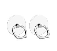 VOVIGGOL 2 Pezzi Trasparente Supporto per anello per cellulare Universale Cellulare Anello Rotazione 360° Gradi Smartphone Ring per iPhone, Samsung, Huawei, Tutti Gli Smartphone e Tablet