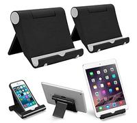 VOVIGGOL Porta Cellulare Tavolo 2Pcs, Supporto Telefono Scrivania Portatile Regolabile 100°, Compatible con iPhone 16 15 14 13 Serie, Galaxy S24 S23 A54 A34 A14, Redmi 12 10 Note 12, Fino a 7.9"