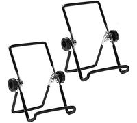 VOVIGGOL Supporto regolabile per tablet, confezione da 2, antiscivolo, pieghevole, adatto per tablet, iPad, Samsung e Kindle Fire, supporto per foto da 9 a 12,9 pollici (2 grandi nero)