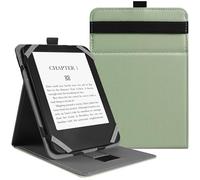 VOVIPO Custodia protettiva universale per kindle Paperwhite e-Reader da 6 pollici, custodia Stand Folio per Kobo/Kindle/Tolino/Pocketbook/Sony 6", con angoli di visualizzazione multipli-Matcha verde