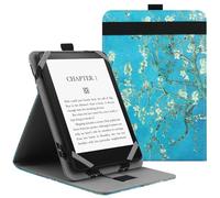VOVIPO Custodia universale per 6 "6.8" 7"Kindle Paperwhite/colorsoft eReaders,Stand Cover con cinturino compatibile con Kindle/Kobo/Tolino/Pocketbook/Sony 6-6.8-7 pollici ebook readers-Apricot Flower