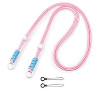 VOVMOEYA Cinturino da collo per fotocamera per bambini Fujifilm Mini 12/11/9/8/7+, tracolla lunga per fotocamera/porta badge/chiavi/portafoglio multifunzione (rosa)