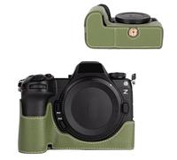 VOVMOEYA Custodia protettiva per fotocamera Nikon Z6III Mirrorless, per Nikon Z6 III, mezza custodia con interno in morbida microfibra per fotocamera Nikon Z6 III, funzione ben 1/4"-20 fori retrò in