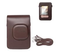 VOVMOEYA Custodia protettiva per Instax Mini Liplay, PU Camera Case per Fuji Instax Mini Liplay Hybrid Instant Camera con 2 film LCD Tempered Strap regolabile Quick Detachable-Deep Bronze