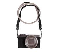 VOVMOEYA Tracolla per fotocamera, G7X MARK III, tracolla regolabile in PU per fotografi per Fujifilm/per Nikon/per Canon/per Sony/per Minolta/per Panasonic/SLR/DSLR, colore: grigio, Grigio, Taglia