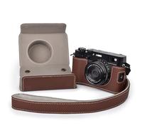 VOVMOEYA X100VI Custodia,Custodia per Fotocamera per Fuji X100VI,Custodia per Fotocamera in Pelle Compatibile con Fujifilm X100VI con Tracolla per Fotocamera - Marrone