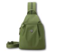 Vovtva Street Lite Chic Versatile Travel Bag, Adjustable Strap Backpack Chest Bags, Double Zipper Large Capacity (Green)