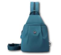 Vovtva Street Lite Chic Versatile Travel Bag, Adjustable Strap Backpack Chest Bags, Double Zipper Large Capacity (Lake Blue)