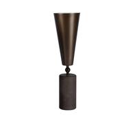 Vox Lampada Da Tavolo Grande Marmo Marrone E Bronzo Opaco