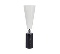 Vox Lampada Da Tavolo Grande Marmo Nero E Cromo/Bianco
