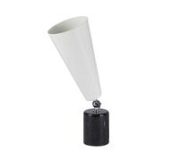 Vox Lampada Da Tavolo Piccola Marmo Nero E Cromo/Bianco