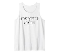 VOX POPULI VOX dei Voce del Popolo Voce di Dio Canotta